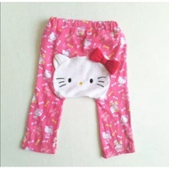 Hello kitty baby legging 1 to 2 years old baby girl 3 quarter legging pant Baby Seluar Legging Budak