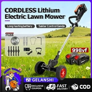 998VF Mesin Rumput Bateri Cordless Grass Cutter Portable Electric Lawn Mower Grass Trimmer 割草机