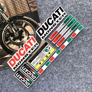 สำหรับDUCATI Scrambler 1200 959A 848 796 821 916 996 998 1098 1199 โลโก้สติกเกอร์สะท้อนแสงหมวกกันน็อครถจักรยานยนต์กันน้ำดัดแปลงรูปลอกอิตาเลี่ยนธงสติกเกอร์อุปกรณ์เสริม