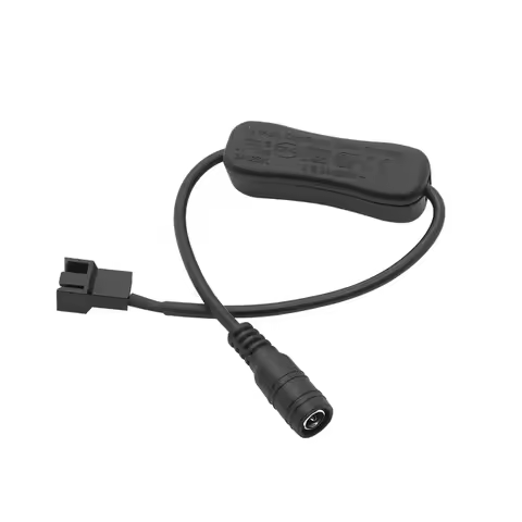 12V Copper DC 5521 to 4Pin PWM PC Fan Cable Computer PC Router Fan Power Swith Adapter Cable with sw