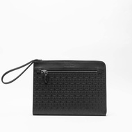 Salvatore Ferragamo Allover Gancini Embossed Leather Portfolio Bag