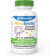 DrFormulas Chewable Probiotics for Kids & Adults | for Oral Dental Health, Bad Breath, & Better Dige
