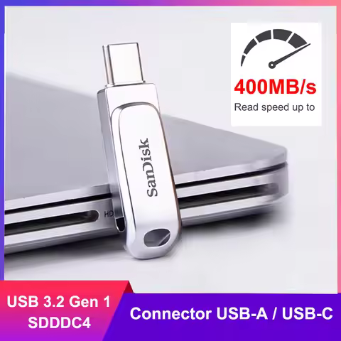 SanDisk Ultra Dual Drive Luxe USB Type C Flash Drive 512GB 256GB 128GB 64GB Metal USB 3.2 Gen 1 USB 