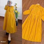 Pabrik Baju ARASYA DRESS BC TOYOBO LD 110 XL BUSUI Gamis Wanita Dewasa Simpel Gamis Dress Kasual OOTD Hijab Kekinian Polos Dress Muslim Modern Best Seller