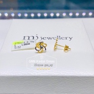 375 SUBANG BUNGA 375 GOLD EARRINGS