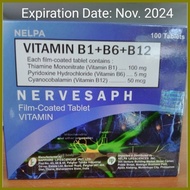 ◇ ∡ ➝ Vitamin B1+B6+B12 (100tablets) ANY BRAND