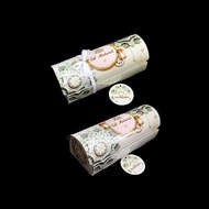 (5 pcs) Cake Box Roll Cake Round Lid Box Packaging Hampers Box Roll Cake Lebaran Size 25 x 10 x 9 cm