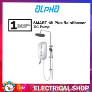 Alpha SMART 18i Plus Rain Shower Instant Water Heater (DC Pump) Ivory White