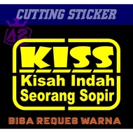 SCOTLET STICKER KISS/BODY CAR TRUCK/PICK UP/L300 GLASS WORDS STICKER AZ
