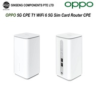 Original OPPO 5G CPE T1 WiFi 6 5G/4G Sim Card Router CPE with Sim Card Slot[Order Model: OPO-CTB04]
