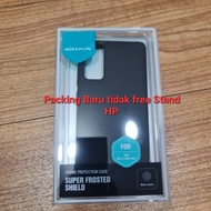 samsung galaxy s20 fe 2020 hardcase nilkin frosted (free stand hp) - hitam