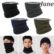 JUNEGOODS Cycling Neck Warmer, Thickened Fleece Lining Fleece Neck Scarf, Outdoor Warmer Windproof N