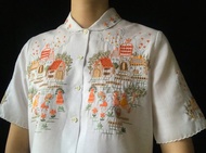 手工刺繡亞麻襯衫