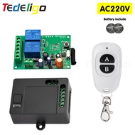 ﹊ Universal Wireless Remote Control AC220V 2Channels Relay Receiver Module and 433Mhz Rf Transmitter For Gate Motor Garage Control
