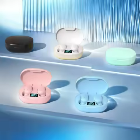 E6S Wireless Bluetooth Earphones Wireless Headphones TWS Headset Noise Cancelling Earbuds with Micro