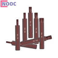 【NOOC】T20/25/30/40/45/50/55 Electric Screwdriver Bits 75mm Hex Shank Bits Tools