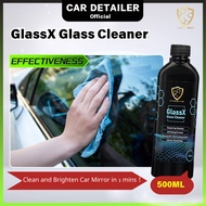 CAR Detailer【 GlassX Glass Cleaner 500ml 】Car Window Cleaner 500ml 玻璃清洁光亮剂