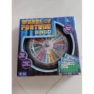 Wheel of fortune bingo board game mattel