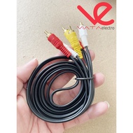 CABLE 3RCA 1.5 METER ups CABLE 3 RCA - 3 RCA 1.5M CABLE 3 RCA ups stabilizer CABLE AUDIO VIDEO ups