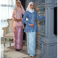 LY COUTURE I JAMILAH KEBAYA MODEN KLASIK FULL LACE DAN BEADS BERSAMA KAIN SONGKET EKSKLUSIVE