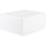 [特價]【好室喵】3號 中栗子一層收納盒白50x40x23cm(收納櫃/抽屜櫃)