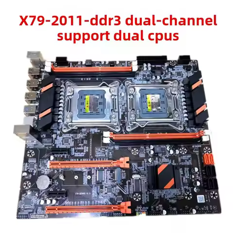 New X79 Dual Channel Motherboard 2011 Pin Supports DDR3 Memory Dual CPU Studio Multi Open Set