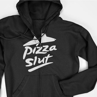 Zipper Hoodie Jacket - Pizza Hut Pizza Slut Logo