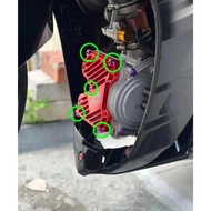 OFF-X Titanium Screw ESR Motor Head Cover Skru M6 Crown Head GR5 Screw titanium Enjin Full Set Skru 