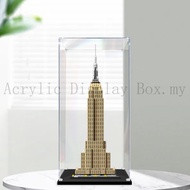 Acrylic Display Case/ Box Sesuai untuk siri bangunan Lego 21046 Empire State Building akrilik kotak 