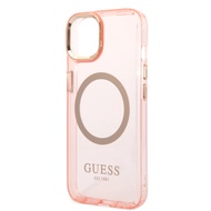 เคสมือถือ แบรนด์GUESS Colors Edition M Safe for iPhone 14/ 14 Plus/ 14 Pro/ 14 Pro Max - Pink