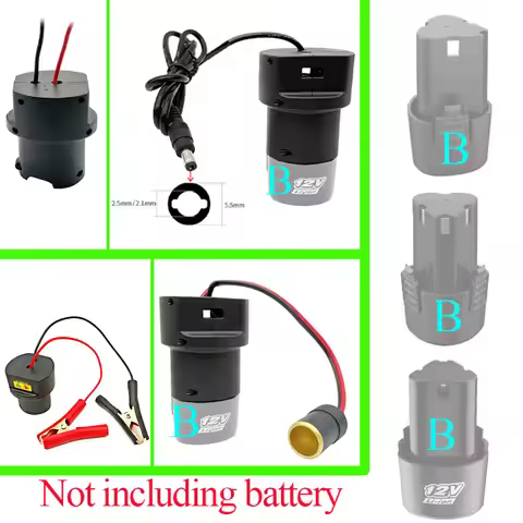 DIY For Lomvum DeYun ZhiPu FuGe For KoMax DLS 12V Lithium Battery Converter Adapter Connector Cigare
