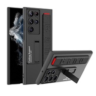 Wristband Case Samsung Galaxy S23Ultra S23Plus S23 Case Ultra Slim Stand Anti-Drop Case S22/Ultra/Pl