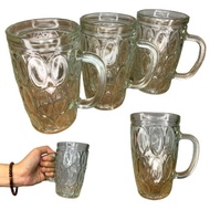 Ardhaarakida - 3pcs Thumb Glass Cups/Juice Cups/Tea Cups Handles
