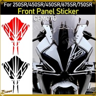 Motorcycle Front panel sticker for CFMOTO 250SR/450SR/675SR/750SR - Reflective Vinyl Decals for Fron
