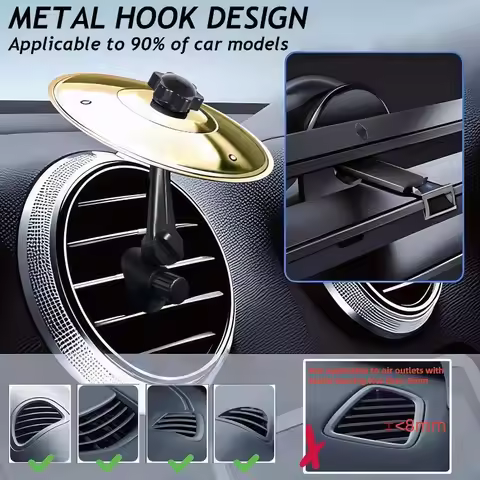 Universal Mini Drums Colliding with Cymbals Vent Decoration for Car Rugged Automotive Interior Acces