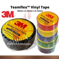 3M Electrical Tape Temflex Vinyl Tape PVC Waterproof Wire Tape / Electric Insulator Tape Black/Blue/