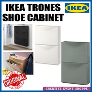 IKEA TRONES Shoe Cabinet/Storage Rak Kasut White, 51x39cm 2PCS