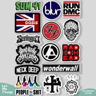 Bmth MCR Oasis Linkin Park Waterproof Vinyl BAND Sticker