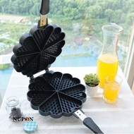 COD Cetakan waffle hati bahan teflon - waffle maker NUPON