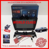 MAZDA 6 2008-2014 (LOW SPEC) 9" SOUNDSTREAM ANDROID PLAYER SET (F.O.C MAZDA 6 CASING)