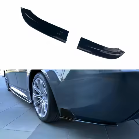 Gloss Black Car Rear Bumper Side Splitters For BMW 5 Seris E60 E61 525i 525d 530i 530d M Sport M-Tec