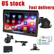 Car Stereo Radio 7'' Touch Screen 64G Portable Wireless Apple CarPlay And Android Auto Screen For Ca