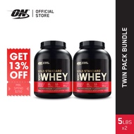 Optimum Nutrition Gold Standard 100% Whey Protein, 5 LBs | Bundle Deal (2 Bottles) | Primary Source 