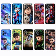 Soft black phone case for Xiaomi Redmi Note 12 4G FG11 Ejen Ali casing Anti fall protective cover