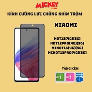 Xiaomi Redmi not12 not12pro not13 not13pro anti-peeping tempered glass limits fingerprints