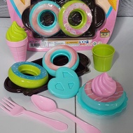 Cooking Toys Cooking Toys Complete ice cream Donut Cake - sweet dessert Donut ice garbu 2427RRK