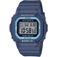 CASIO Womens Baby-G BGD-5650-2JF [BABY-G Square Design Radio Wave Solar Model] Square Watch Blue Tou