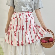 Skirt Korean Style Apron Fresh Style Cafe Workwear