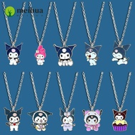 MEIHUAA Anime Figures Necklace, PVC Kuromi Kuromi Necklace, Cute Anime Merchandise Decoration Cartoo
