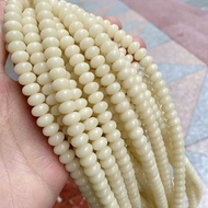 108 Jade Cream Yellow Abacus Beads High Throw Cream Yellow Bodhi Root Abacus Beads Rosary Beads Brac